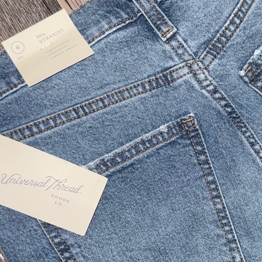 Universal Thread Women's Straight Leg Jeans in Blue - Picture 8 of 10
